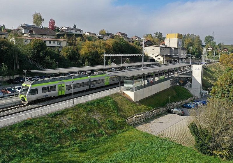 Umbau BLS Bahnhof Gümmenen