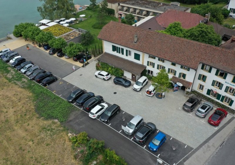 Sanierung Parkplatz Hotel Bad, Muntelier