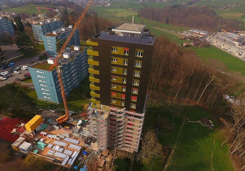 Balkonerweiterung Hochhaus Block E