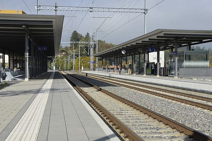 Umbau BLS Bahnhof Gümmenen