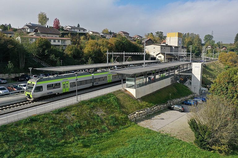 Umbau BLS Bahnhof Gümmenen